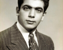 Olivia’s husband, Dolor ‘Duke’ Bernard Abdow, 1948. <p><p><em> “I met him over the telephone.” </em></p></p>