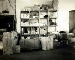 The receiving and supply department, Plymouth Sportswear Company, Inc., Fall River, Massachusetts, 1940.