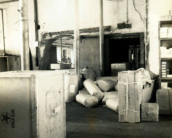 The receiving and supply department, Plymouth Sportswear Company, Inc., Fall River, Massachusetts, 1940.