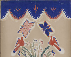 Paper and foil cutwork picture by George Thomas Monk (1875-1950), Fall River, Massachusetts, late-19th century. This piece was offered by a Massachusetts auction house in 2015, and was acquired by the FRHS for its Americana collection, made possible by donors to the Acquisition Fund.