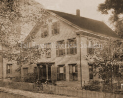 The Stillwell/Holmes residence, 67 Pine Street, Fall River, Massachusetts, circa 1890. Albumen print, unidentified photographer.