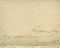 Letter, Lizzie A. Borden to Mrs. William Lindsey Jr., January 18, 1893. Wove paper, unidentified manufacturer.